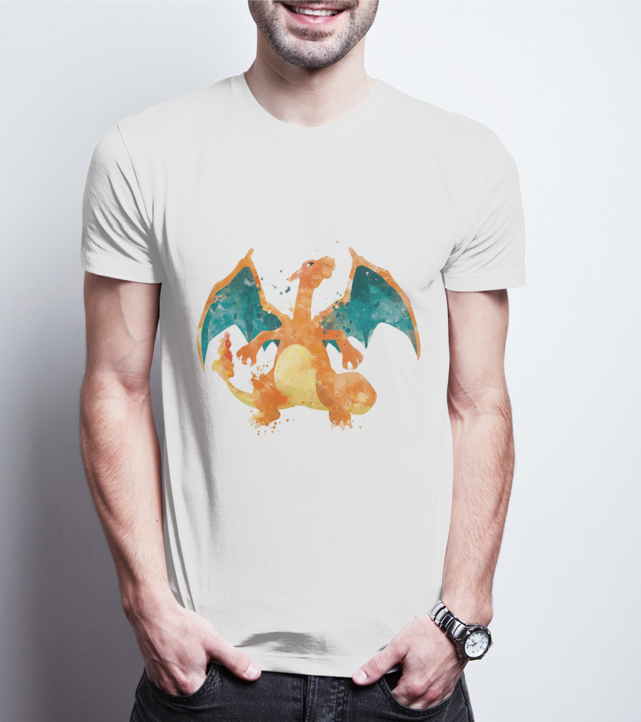 Charizard Watercolor Pokemon T-Shirt