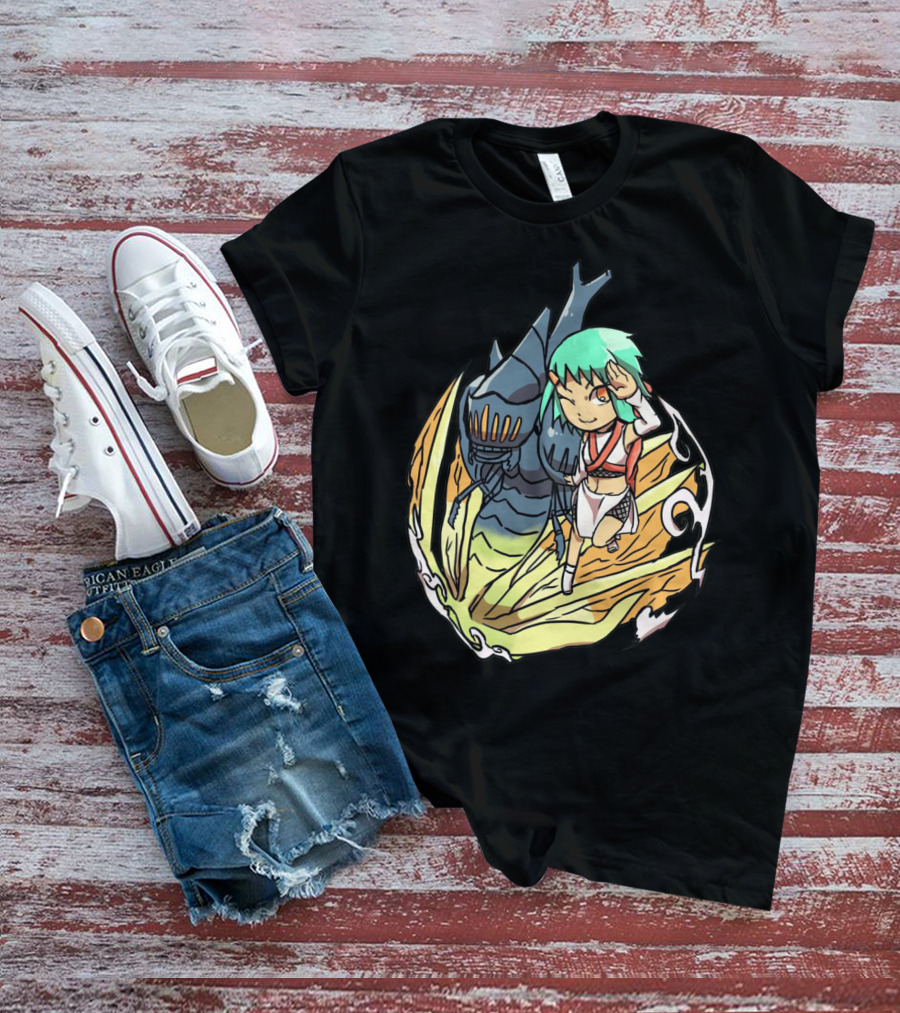 Princess Nausicaä Chibi And Ohmu Companion T-Shirt
