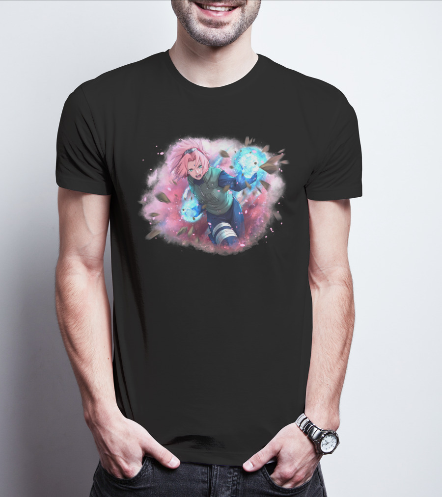 Haruno Sakura Ninja Magic Power Burst T-Shirt