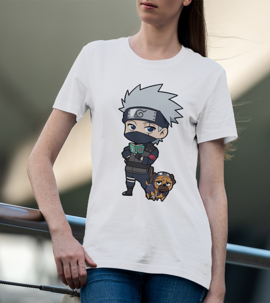 Kakashi Dog Chibi Ninja Fan T-Shirt