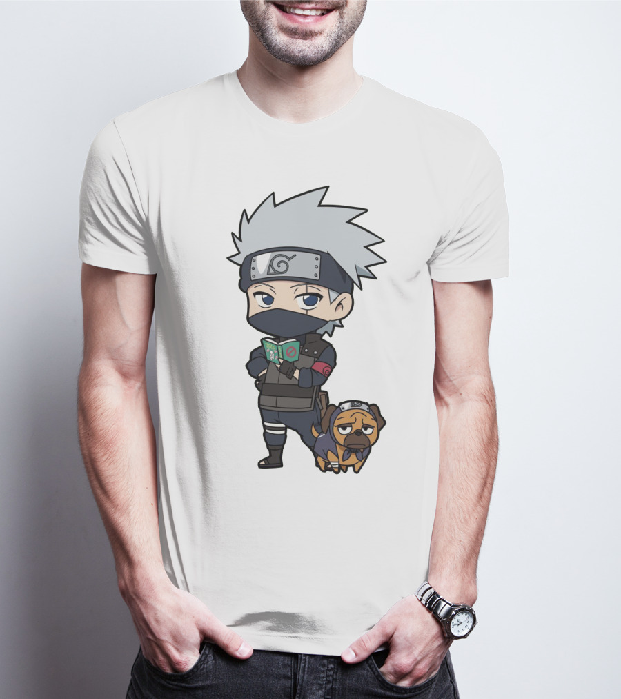 Kakashi Dog Chibi Ninja Fan T-Shirt
