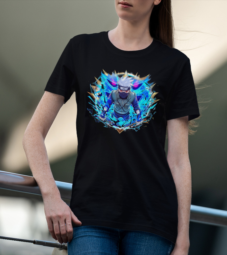Kakashi Susanoo Blue Lightning Armor T-Shirt