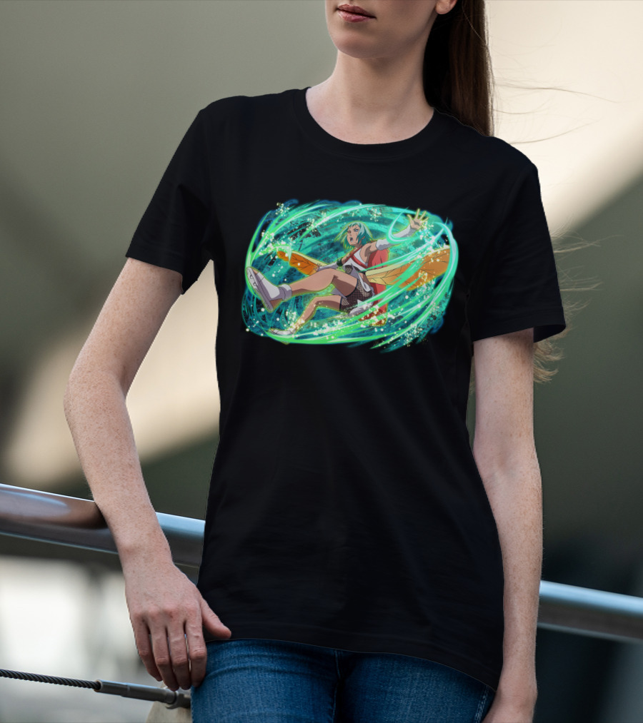 Fu Dynamically Captivating Anime Action Energy Burst T-Shirt