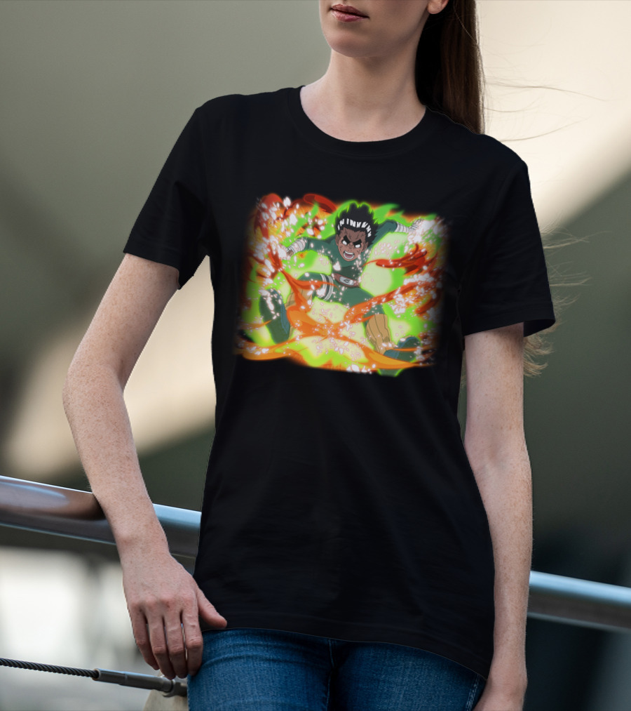 Rock Lee Eight Gates Anime Power Burst Transformation T-Shirt