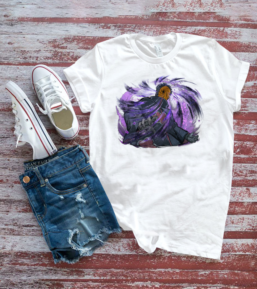 Obito Uchiha Purple Swirl Anime Character T-Shirt