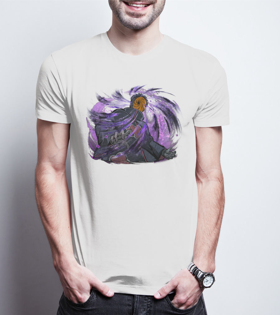 Obito Uchiha Purple Swirl Anime Character T-Shirt
