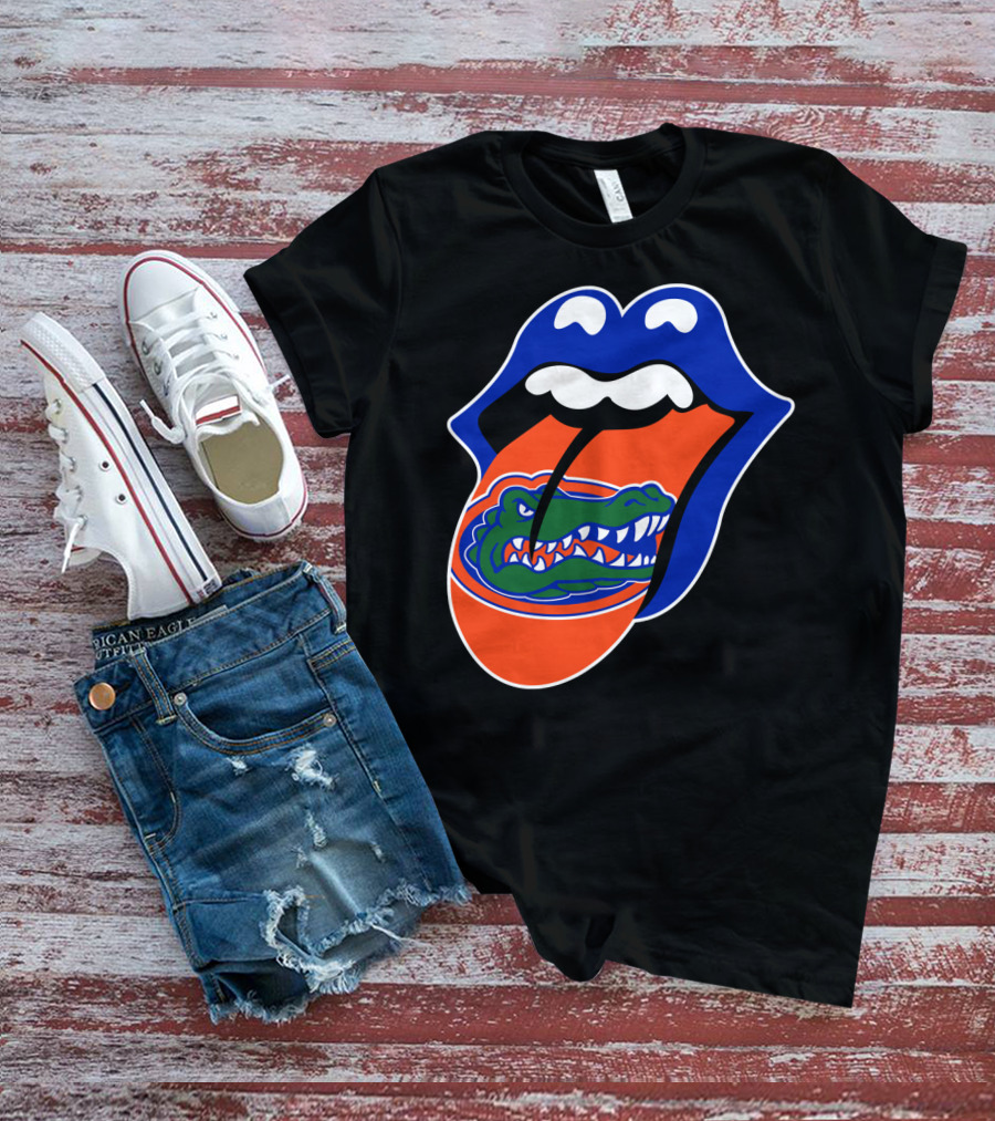 Rolling Stones Florida Gators Rolling Tongue T-Shirt