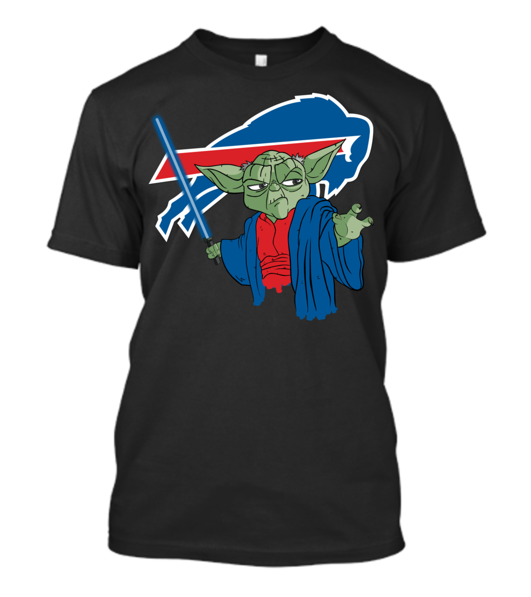 Buffalo Bills Yoda Jedi Fan Crossover T-Shirt