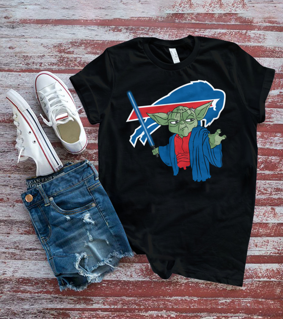 Buffalo Bills Yoda Jedi Fan Crossover T-Shirt