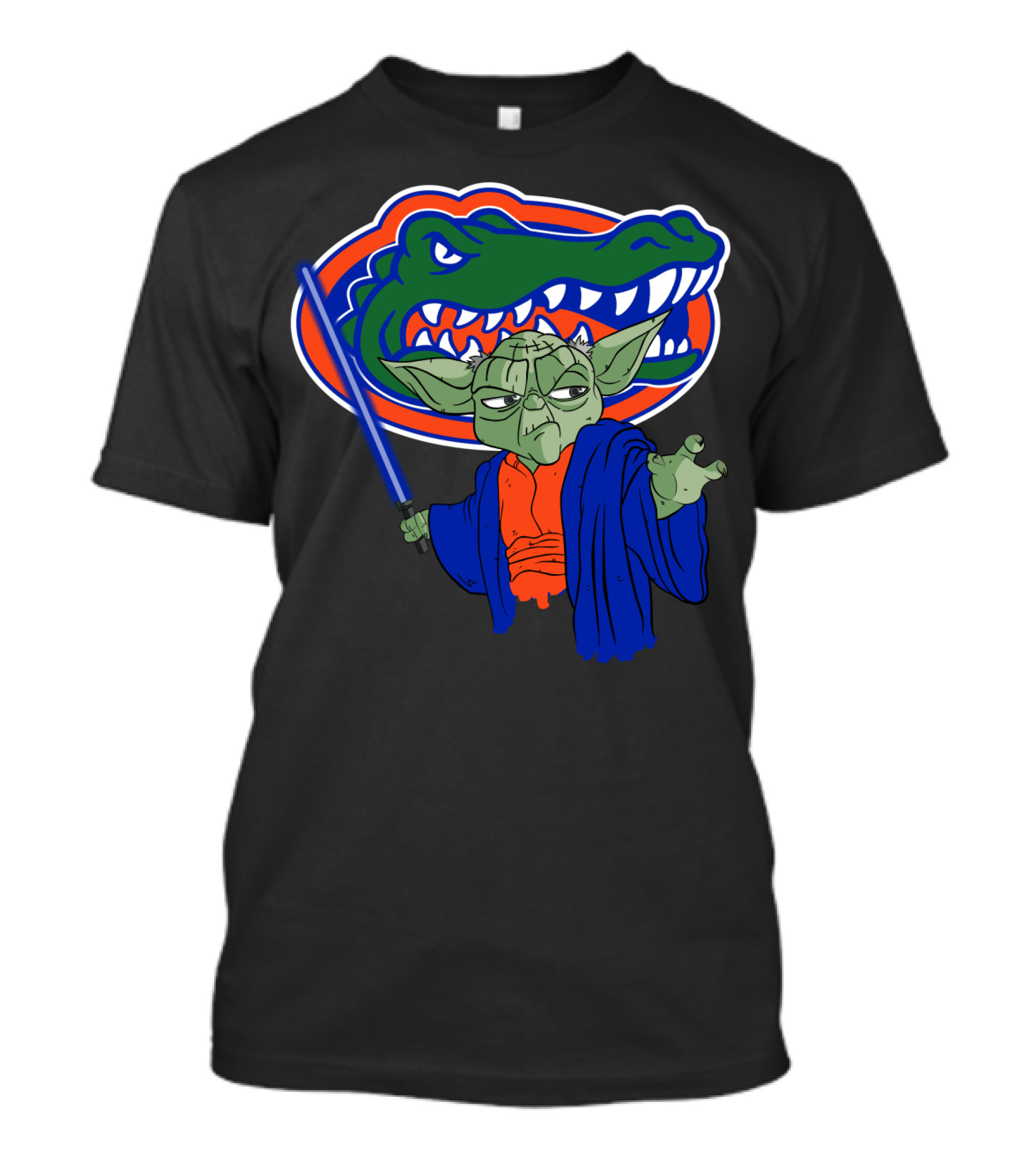 Gators Yoda Lightsaber Florida Alligator Icon Mashup T-Shirt