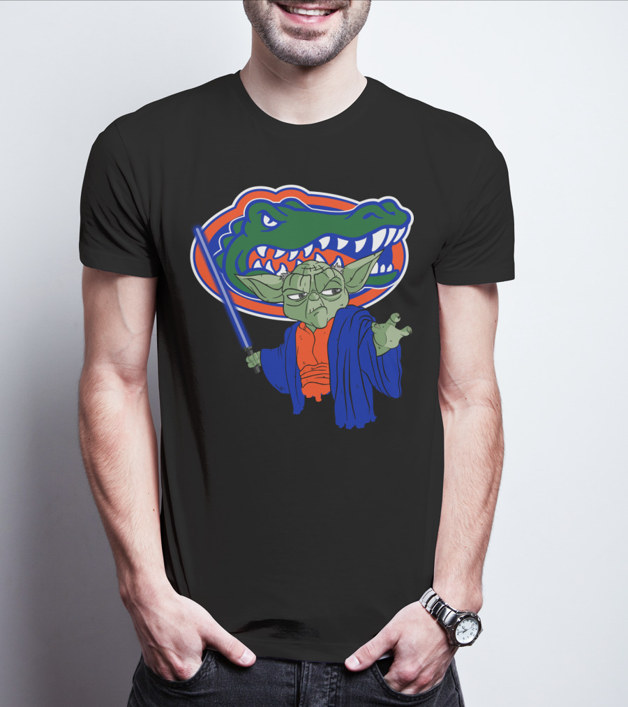Gators Yoda Lightsaber Florida Alligator Icon Mashup T-Shirt