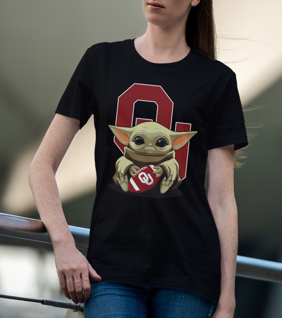Yoda Baby Sooners Ou Football T-Shirt