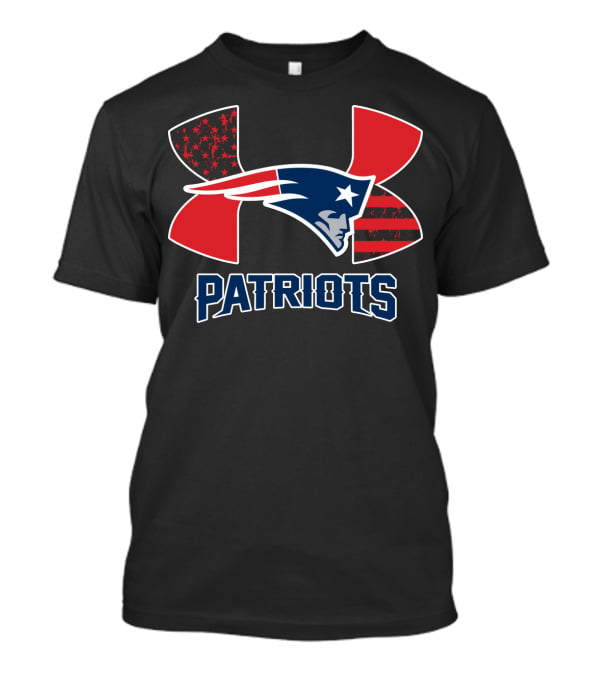 Patriots Under Armour Logo American Stars Stripes T-Shirt