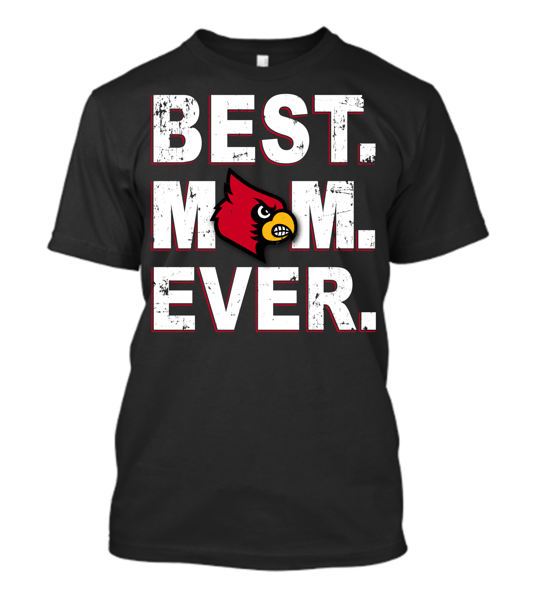 Best Mom Ever Louisville Cardinals Red Bird T-Shirt