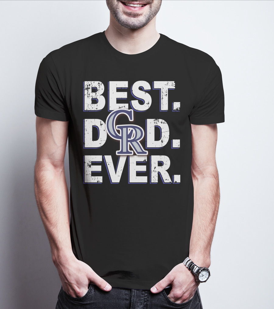 Colorado Rockies Best Dad Ever T-Shirt