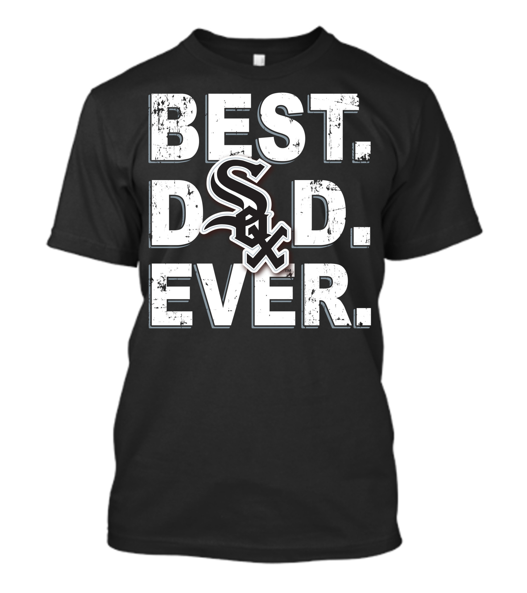 Best Dad Ever White Sox Fan Edition T-Shirt