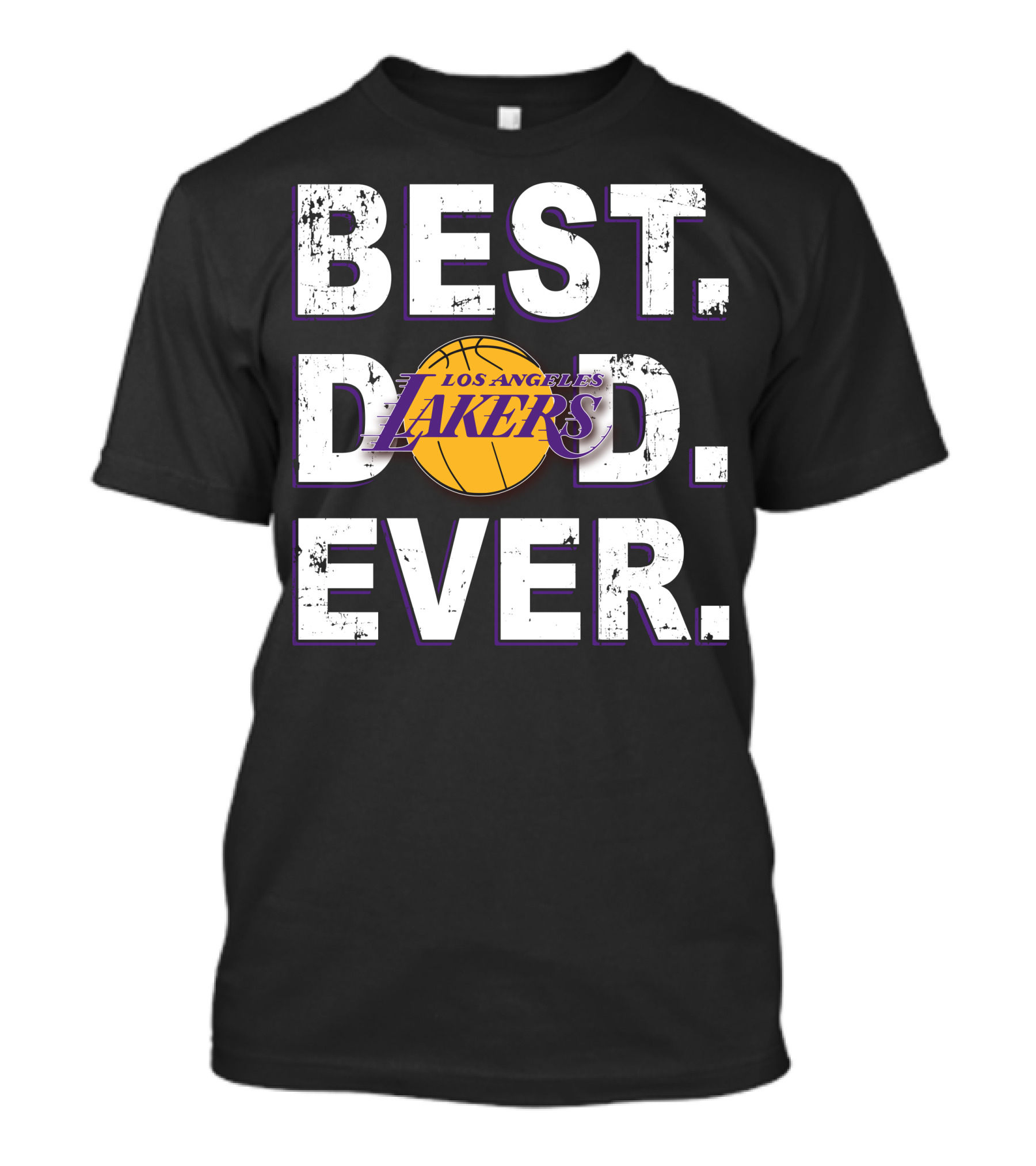 Best Dad Ever Los Angeles Lakers Basketball T-Shirt