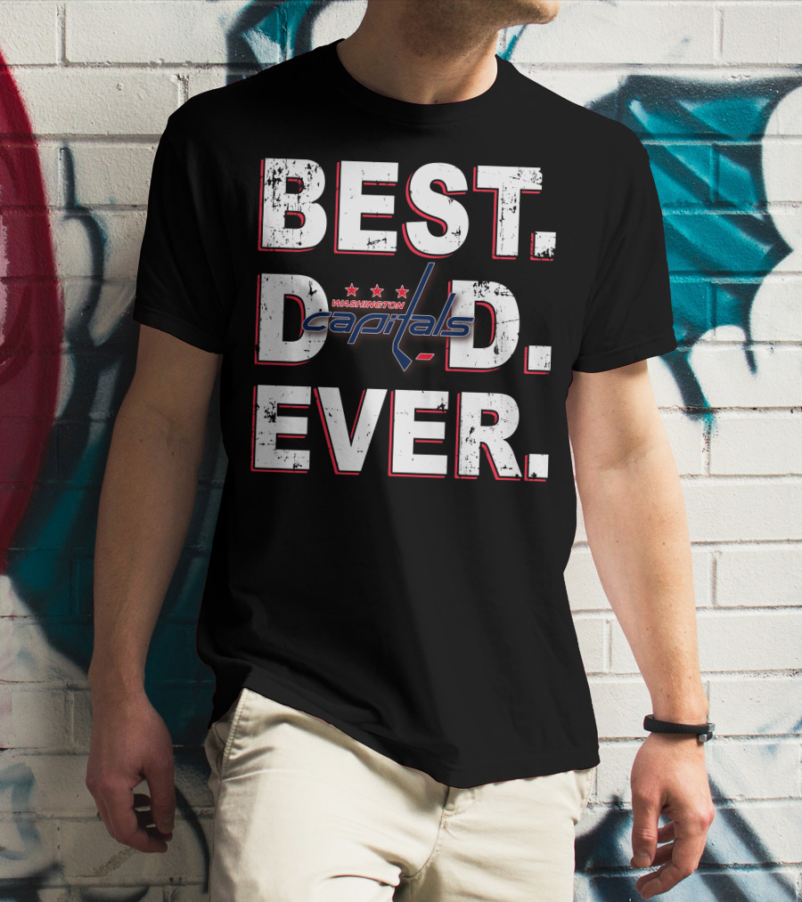 Best Dad Ever Washington Capitals T-Shirt