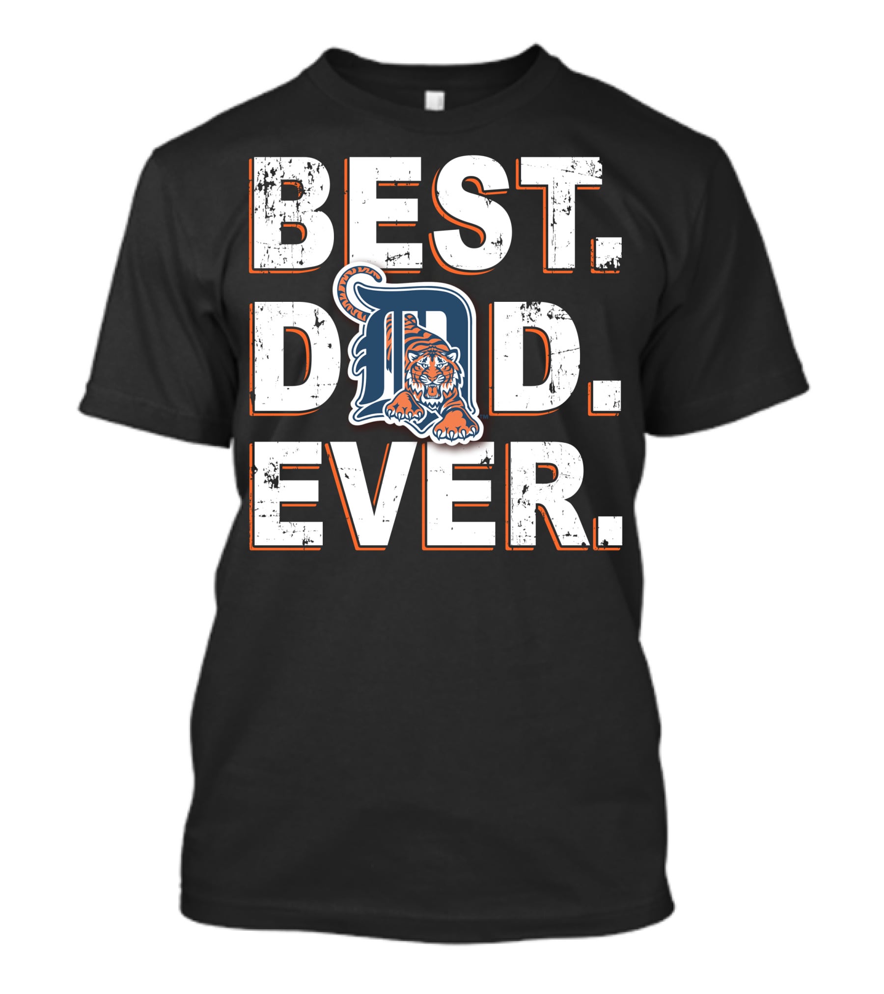 Best Dad Ever Detroit Tigers T-Shirt