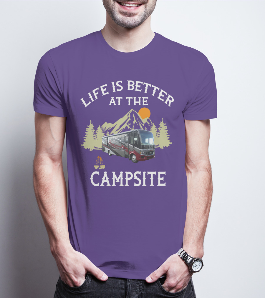 Life Is Better At The Campsite Region 5 Newmar Kountry Klub T-Shirt