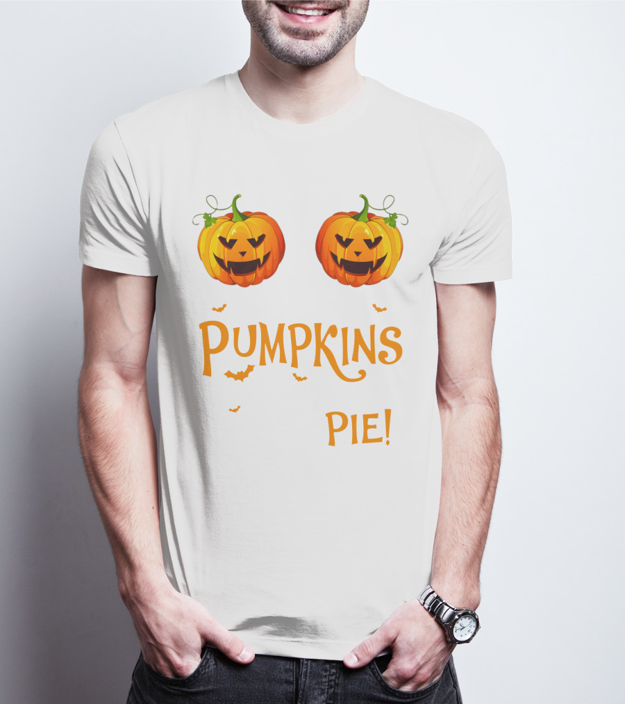 Pumpkins You Should See My Pie With Halloween Jack-O'-Lanterns And Bats T-Shirt