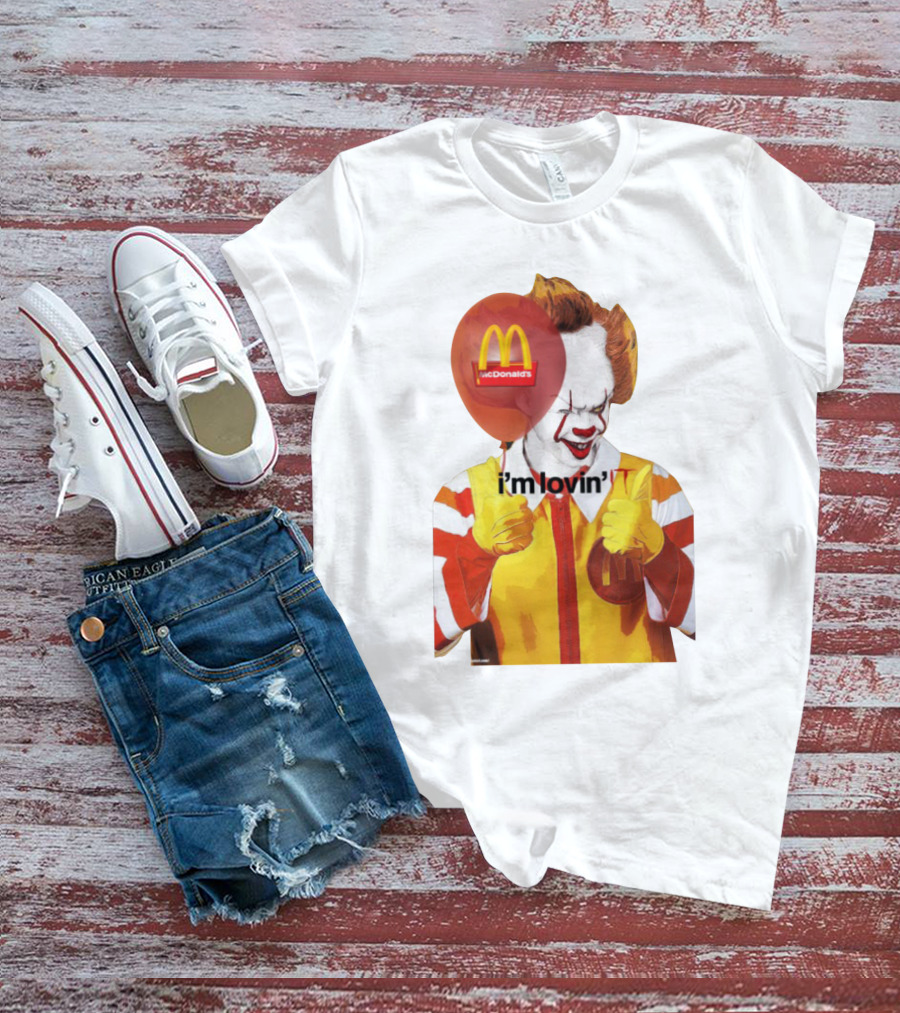 McDonald's I'm Lovin' It Clown Holding Red Balloon T-Shirt