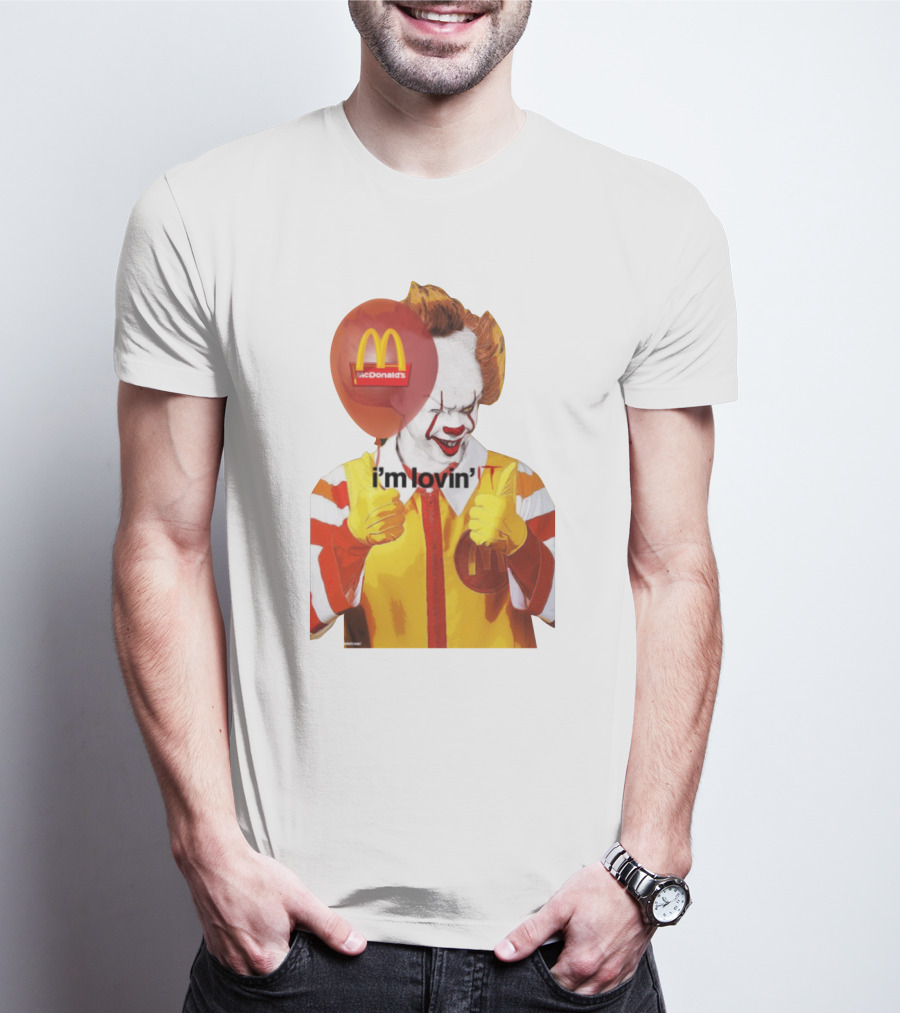 McDonald's I'm Lovin' It Clown Holding Red Balloon T-Shirt