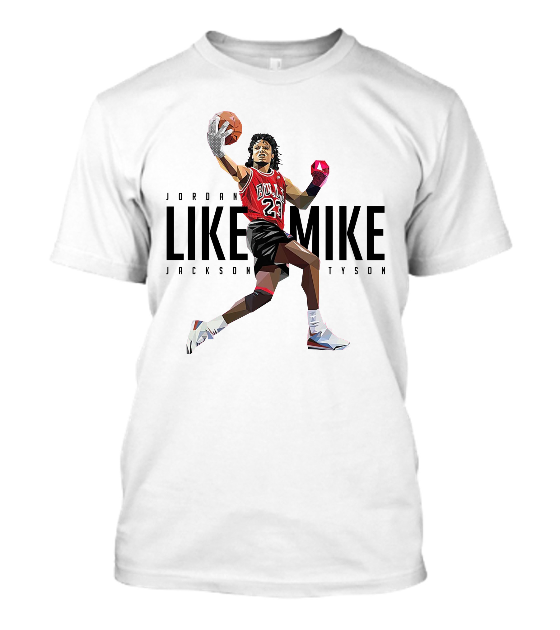 Jordan Like Mike Jackson Tyson Bulls 23 T-Shirt