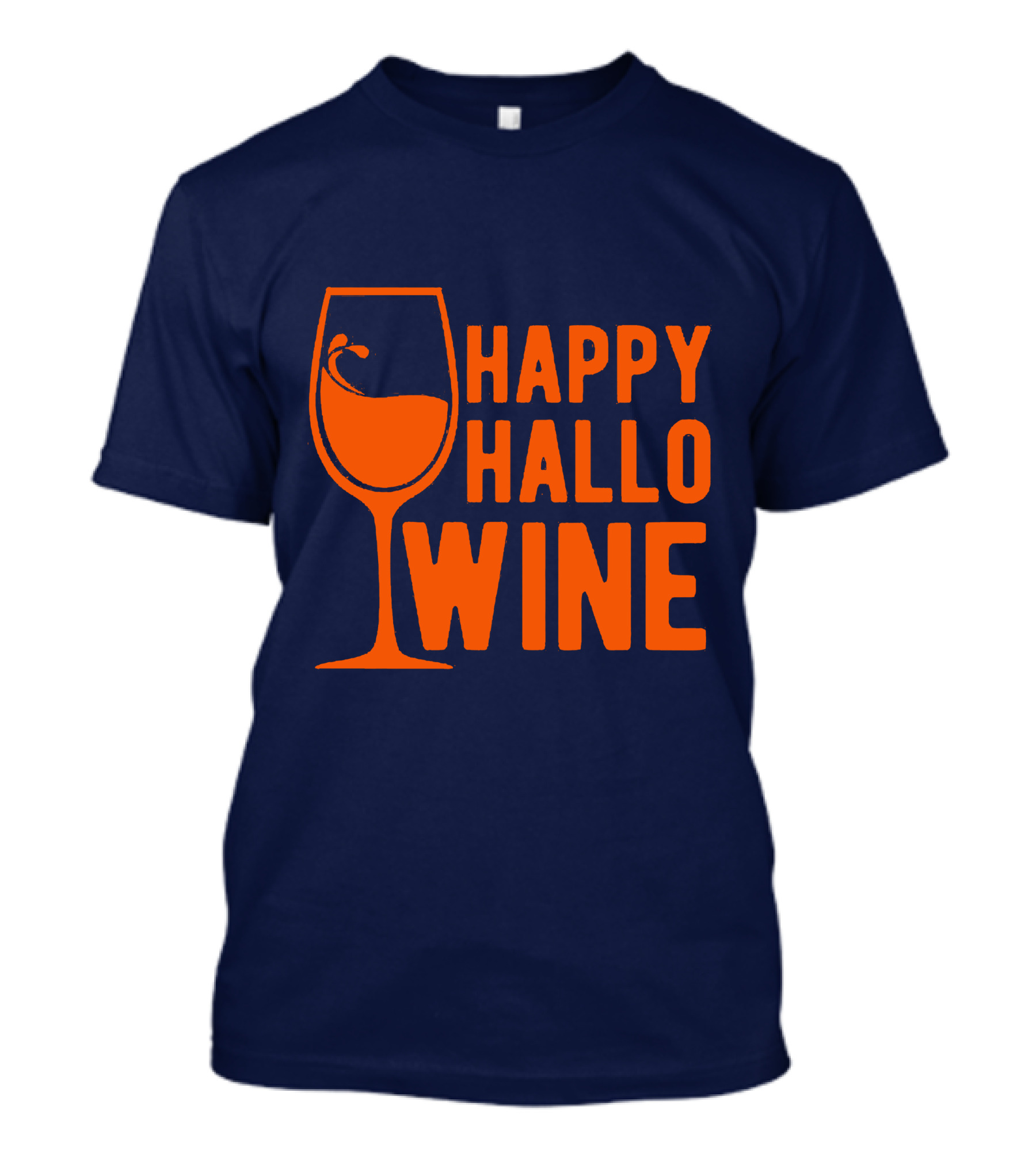 Happy HalloWine Wine Glass Halloween T-Shirt