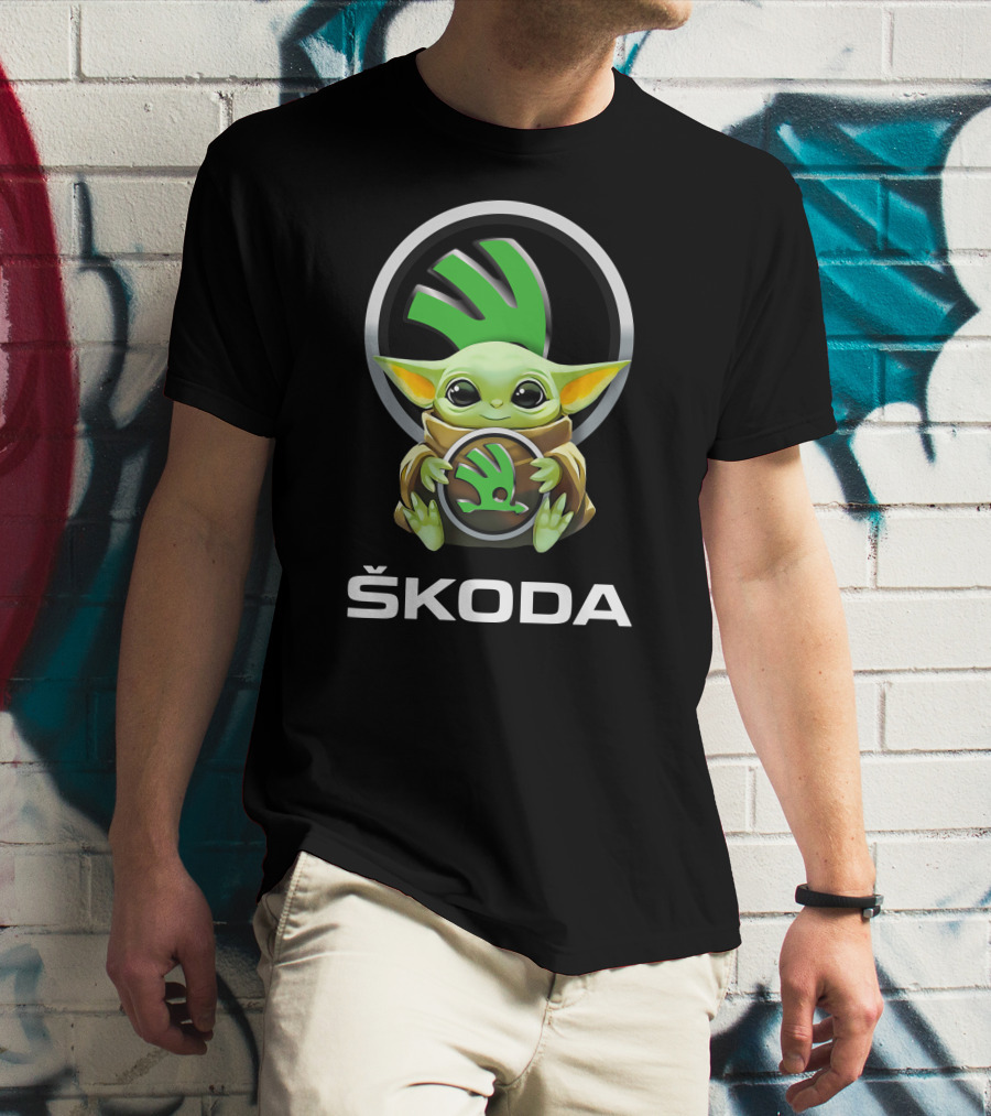 Škoda Baby Yoda Holding T-Shirt