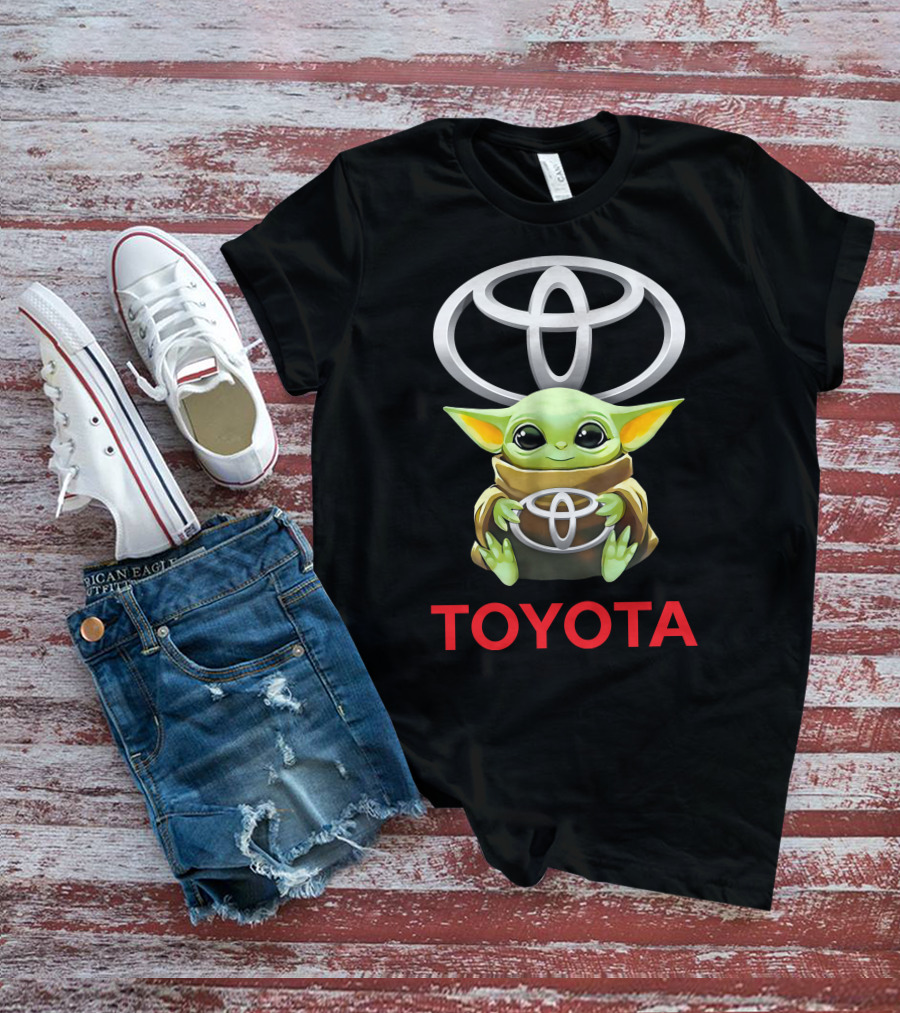 Baby Yoda Holding Toyota T-Shirt