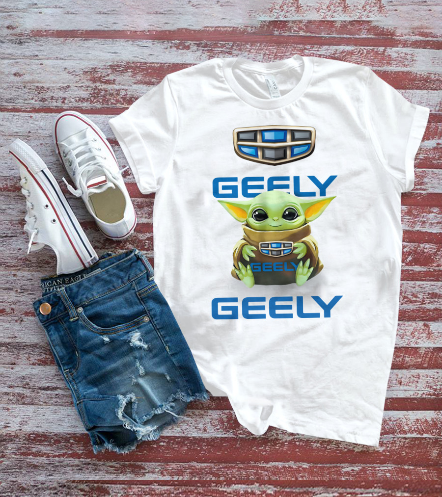 Geely Baby Yoda Hug With Geely T-Shirt