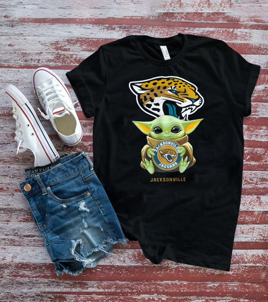 Star Wars Baby Yoda Jacksonville Jaguars T-Shirt