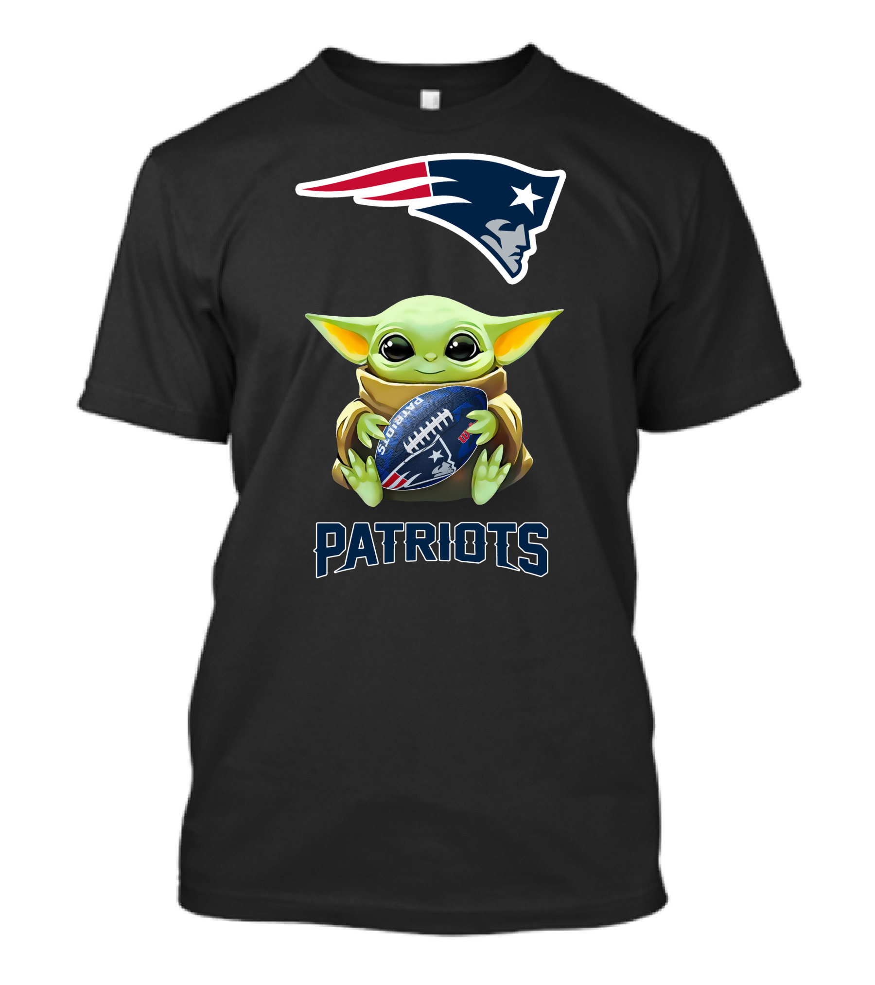 Baby Yoda New England Patriots Star Wars Football Fan Tailgate T-Shirt
