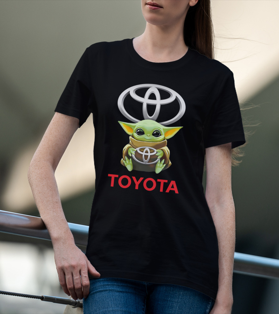 Star Wars Baby Yoda Hugging Toyota T-Shirt