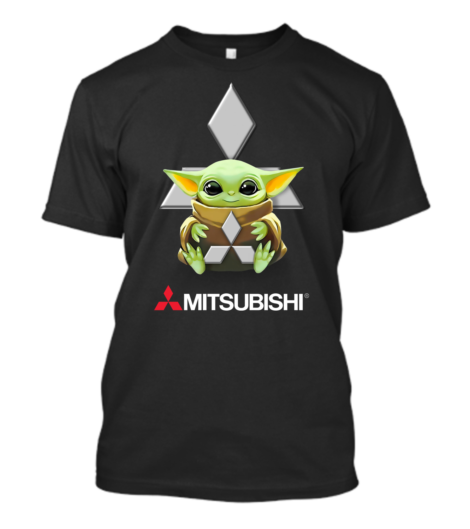 Grogu Embracing Mitsubishi T-Shirt