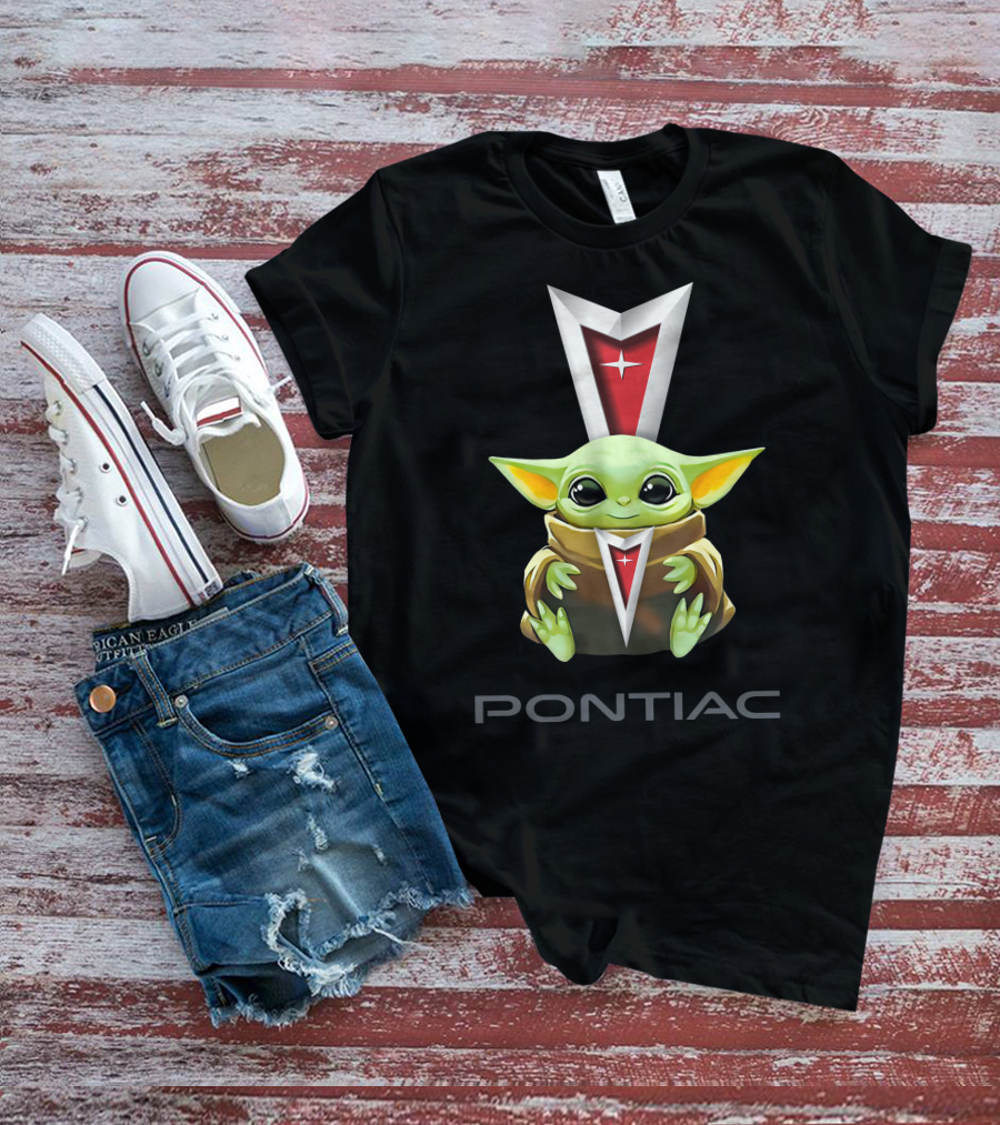 Grogu Hug Pontiac Star Emblem T-Shirt