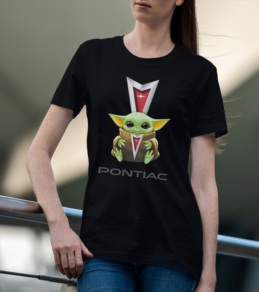 Grogu Hug Pontiac Star Emblem T-Shirt