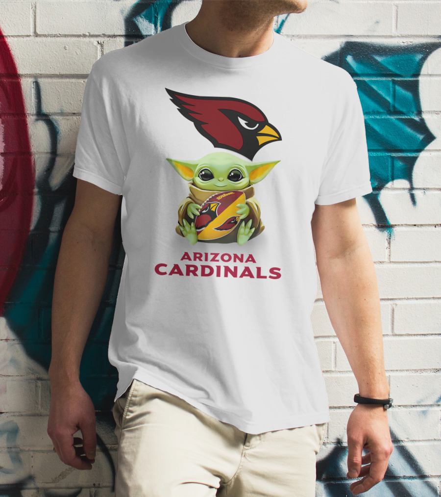 Grogu Hug Arizona Cardinals Football Spirit T-Shirt
