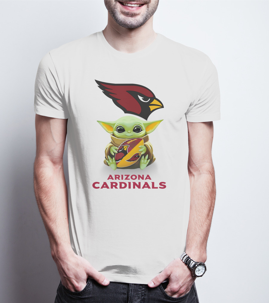 Grogu Hug Arizona Cardinals Football Spirit T-Shirt