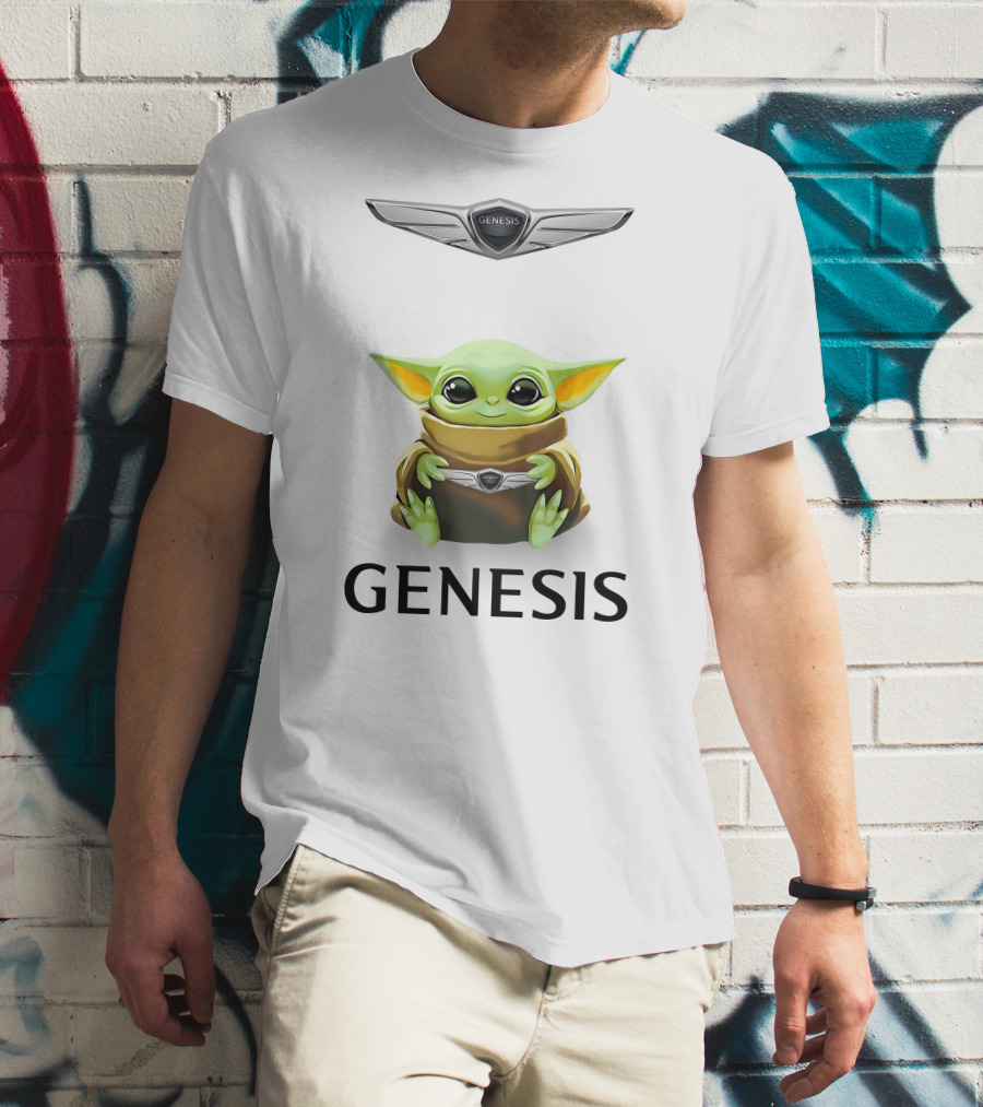 Genesis Logo Grogu Hug T-Shirt