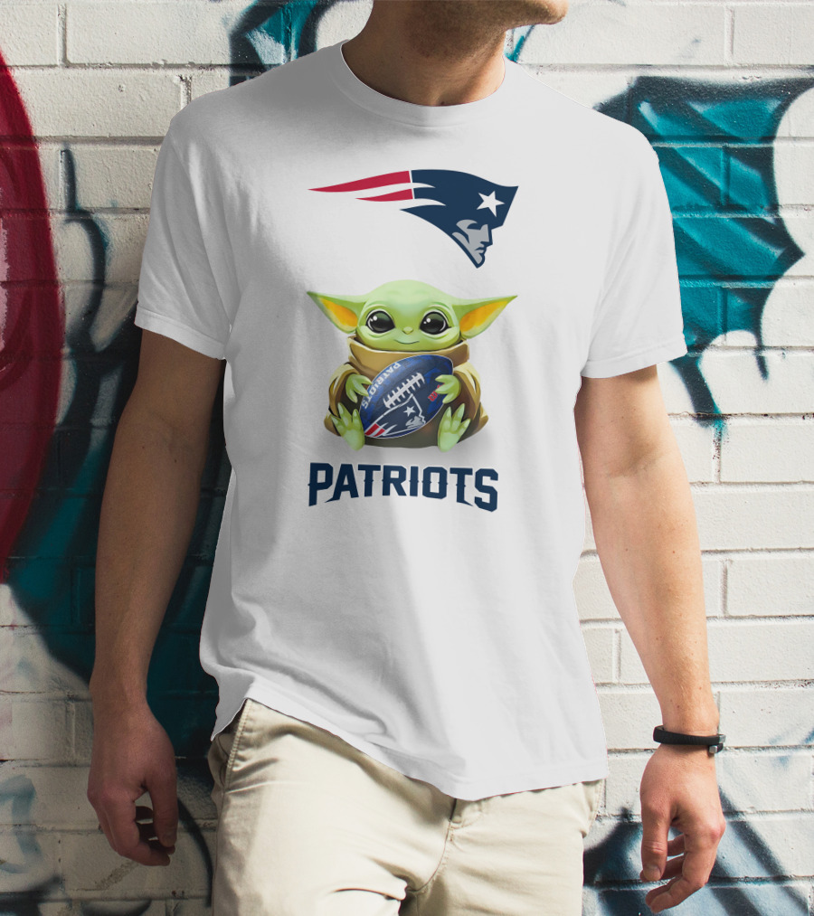 Grogu New England Patriots Football Hug Patriots T-Shirt