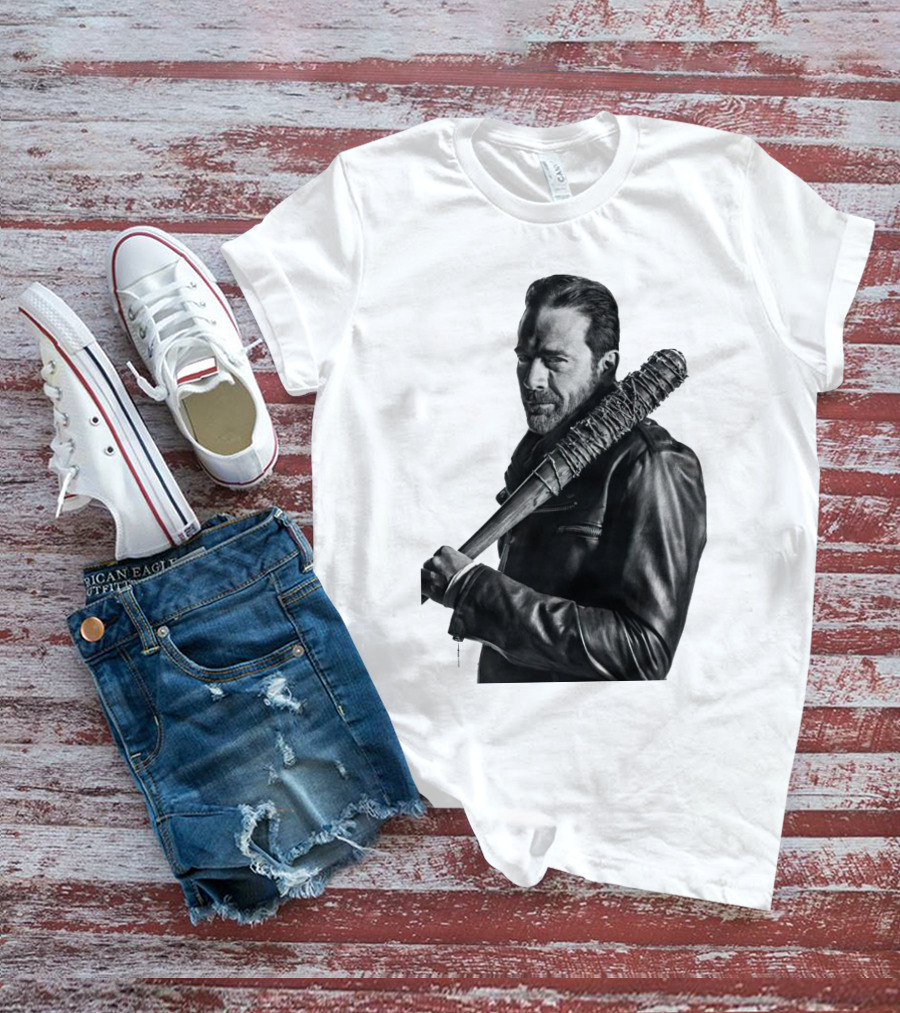 Jeff Negan Walking Dead Lucille Bat Iconic Image T-Shirt