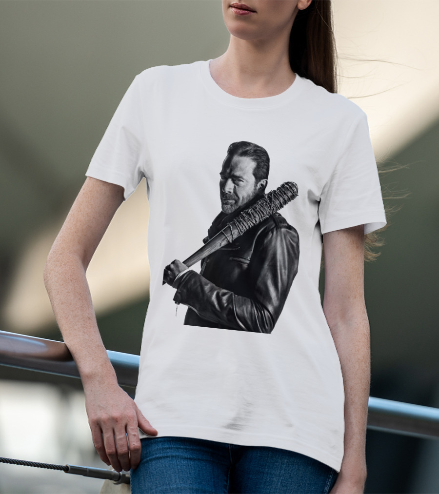 Jeff Negan Walking Dead Lucille Bat Iconic Image T-Shirt