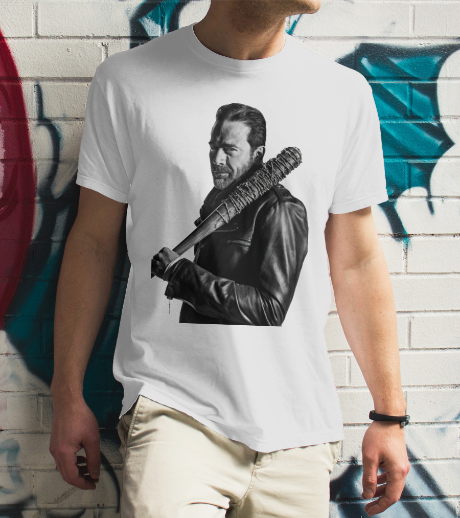 Jeff Negan Walking Dead Lucille Bat Iconic Image T-Shirt