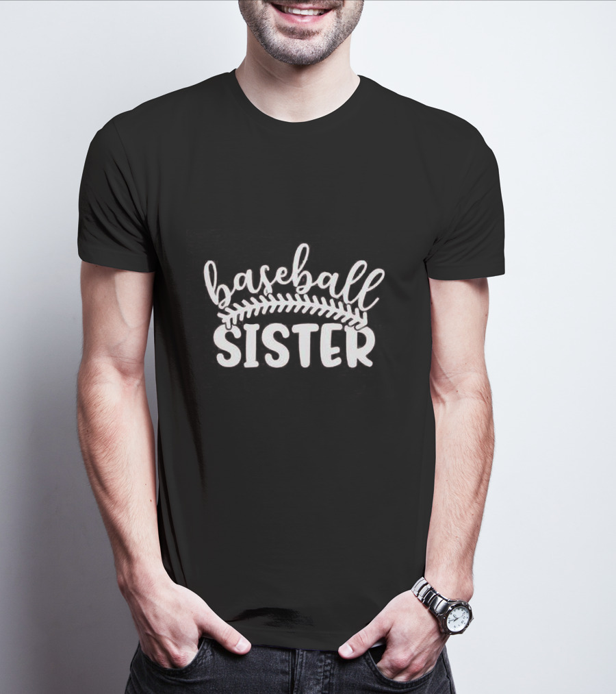 Baseball Sister With Love For Sports Enthusiasts T-Shirt