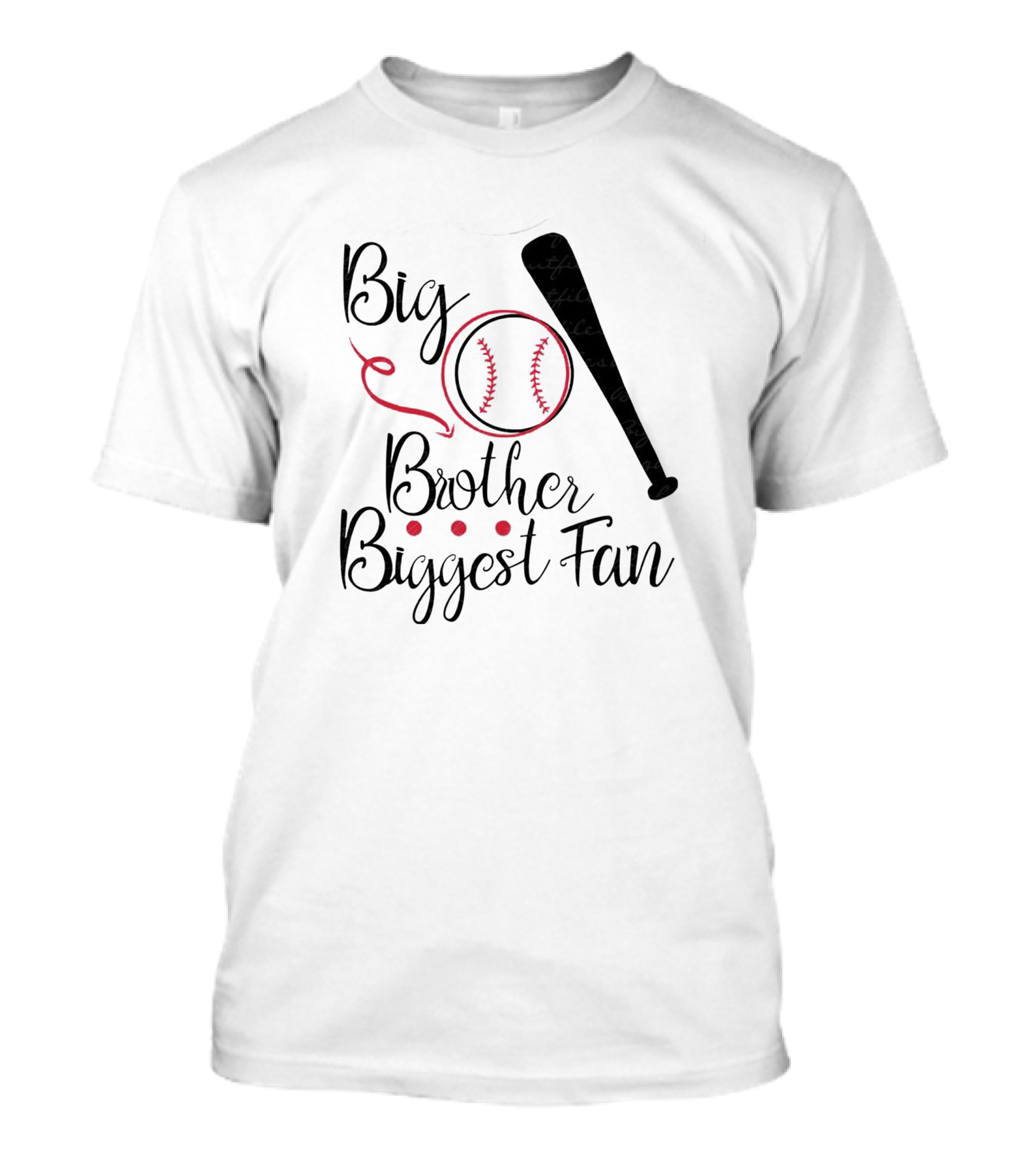 Big Brother Biggest Fan Baseball Items T-Shirt