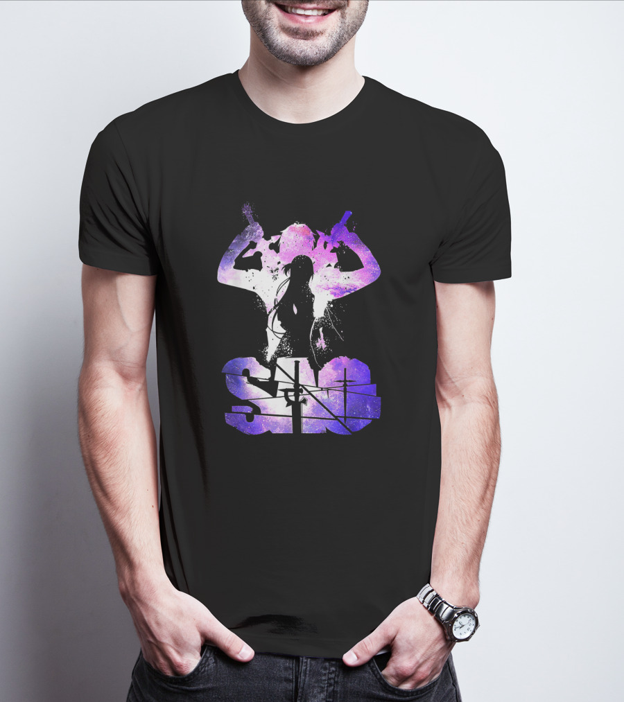 SAO Kirito And Asuna Silhouette Galaxy T-Shirt