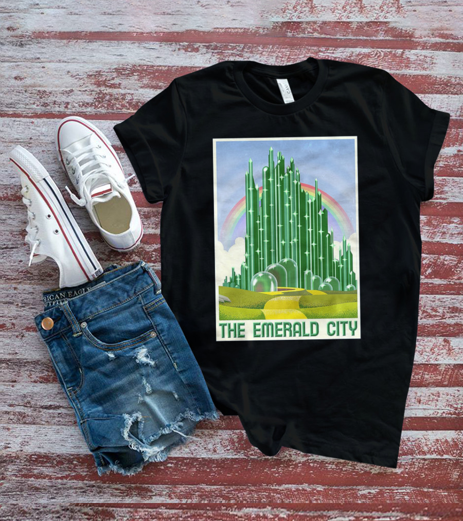 The Emerald City Landmarks Rainbow Road Journey T-Shirt