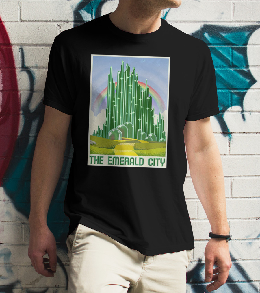 The Emerald City Landmarks Rainbow Road Journey T-Shirt